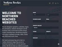 Tablet Screenshot of northernbeacheswebsites.com.au